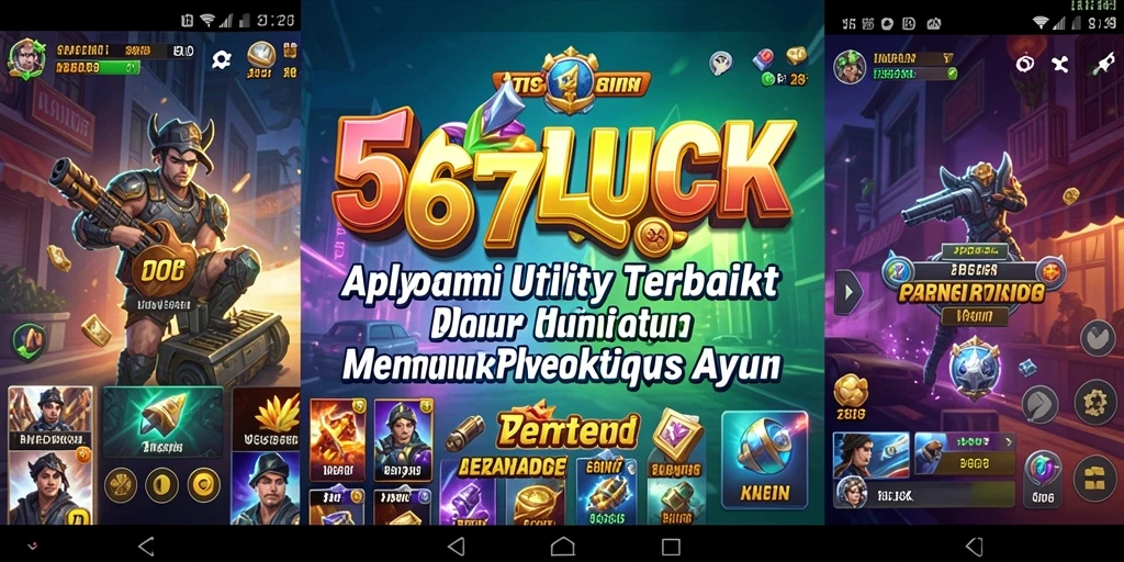 Screenshot utama 567LUCK menunjukkan antarmuka aplikasi yang intuitif dan fitur-fitur canggih.