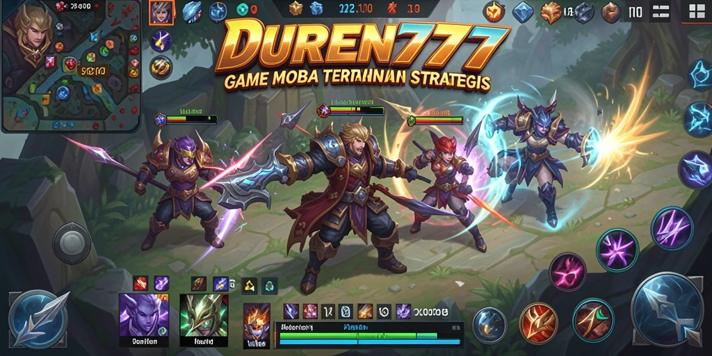 Screenshot gameplay DUREN777 menunjukkan pertarungan seru di arena.