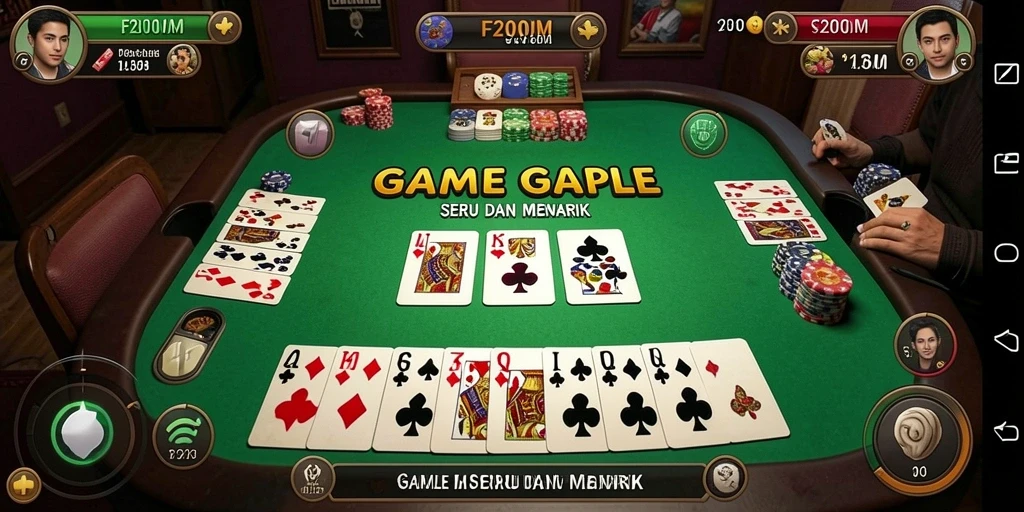 Gameplay seru F200M dalam permainan Gaple.