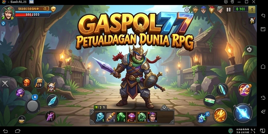Screenshot gameplay GASPOL77 menunjukkan aksi petualangan seru di dunia RPG.
