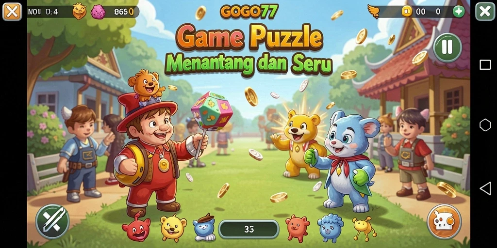 Tangkapan layar GOGO77 menampilkan gameplay Puzzle yang menarik dan menantang.