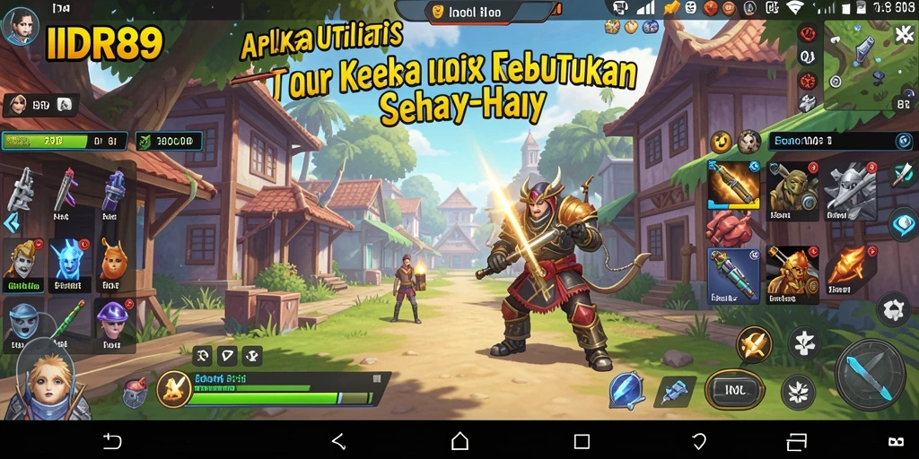 Tampilan utama IDR89 yang menampilkan fitur utilitas untuk produktivitas tinggi.