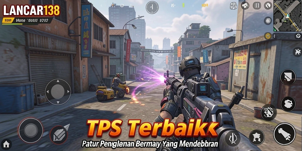 Tampilan aksi mendebarkan dalam game TPS LANCAR138.