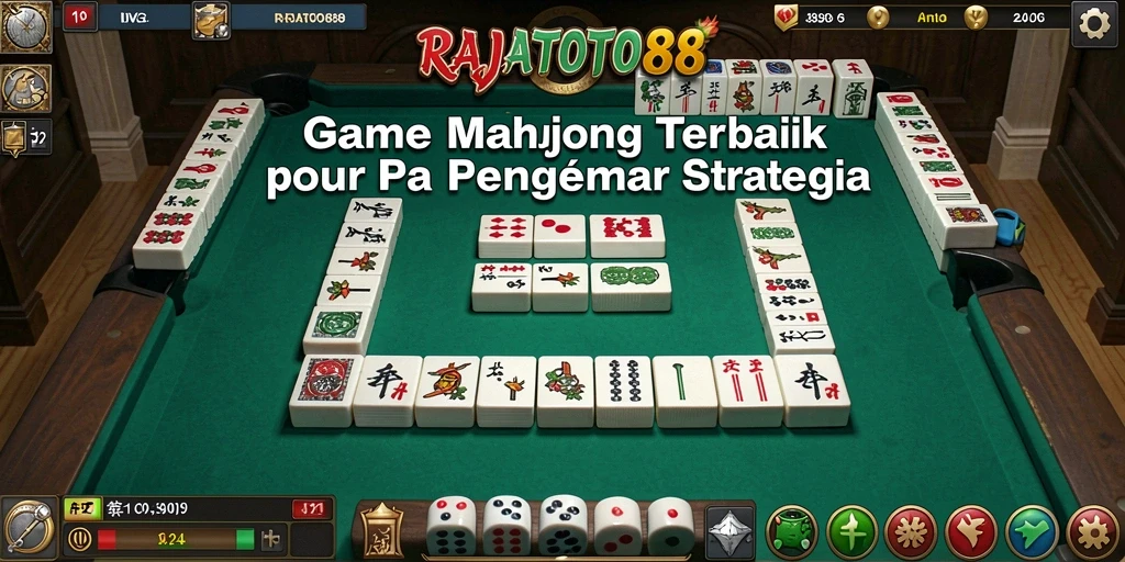 Tampilan gameplay yang menawan dari RAJATOTO88 dengan mahjong yang menarik.