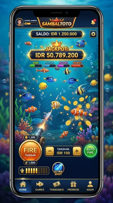 Tampilan antarmuka sambaltoto yang sederhana dan intuitif.